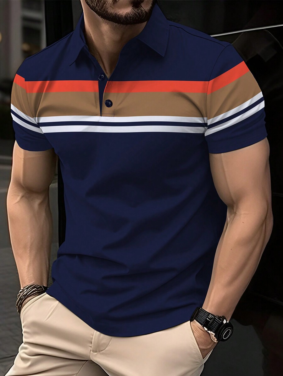 Polo Shirt Pique - Chemise polo formelle Calvornis pour homme,