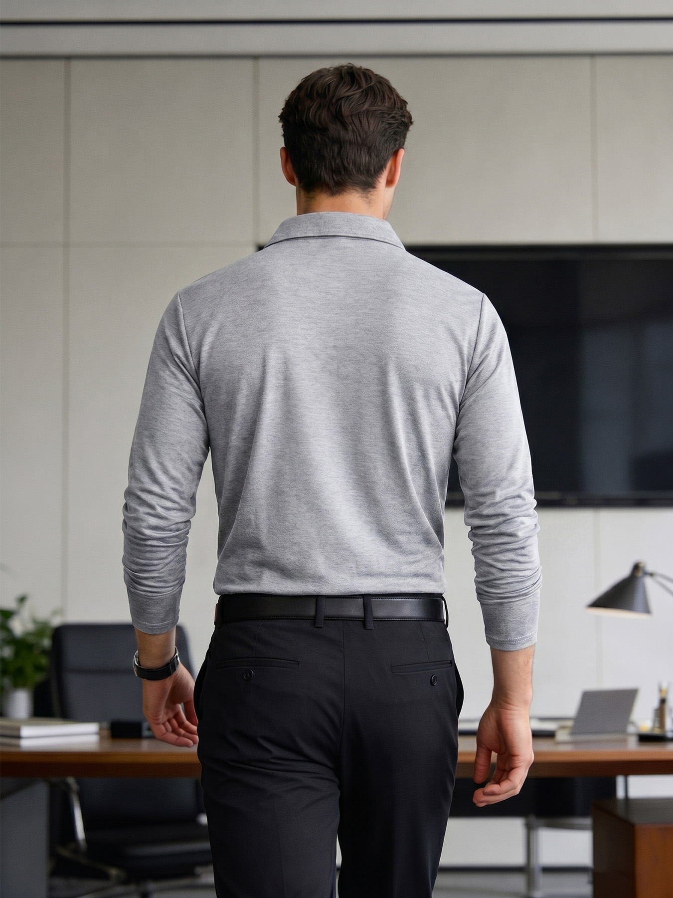 Lot de 2 polos à manches longu - Polo Shirt Pique avis et prix
