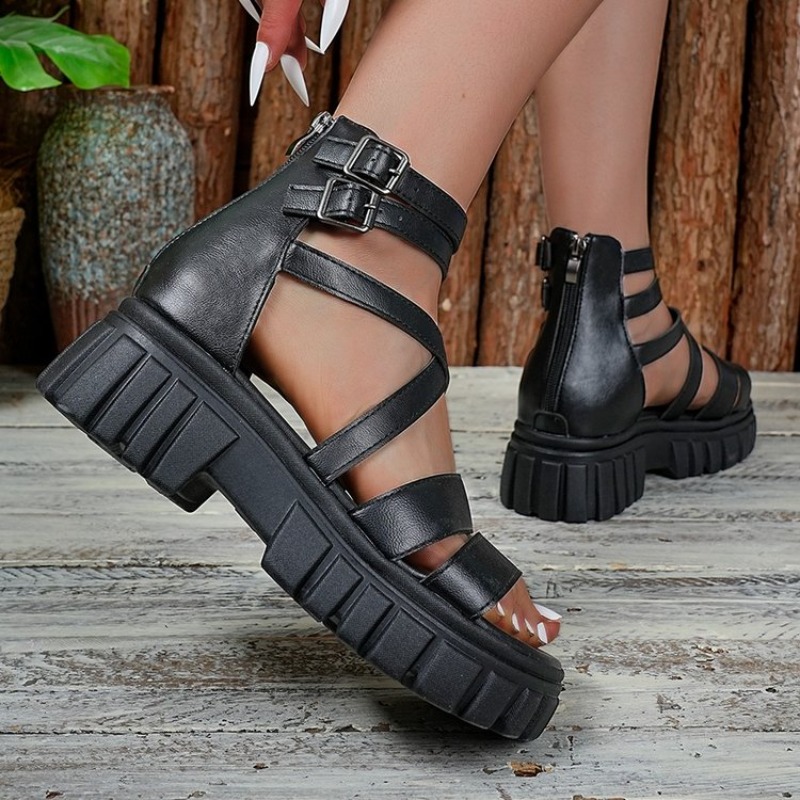 Sandales à talon épais style r - Espadrille Slip On avis et prix