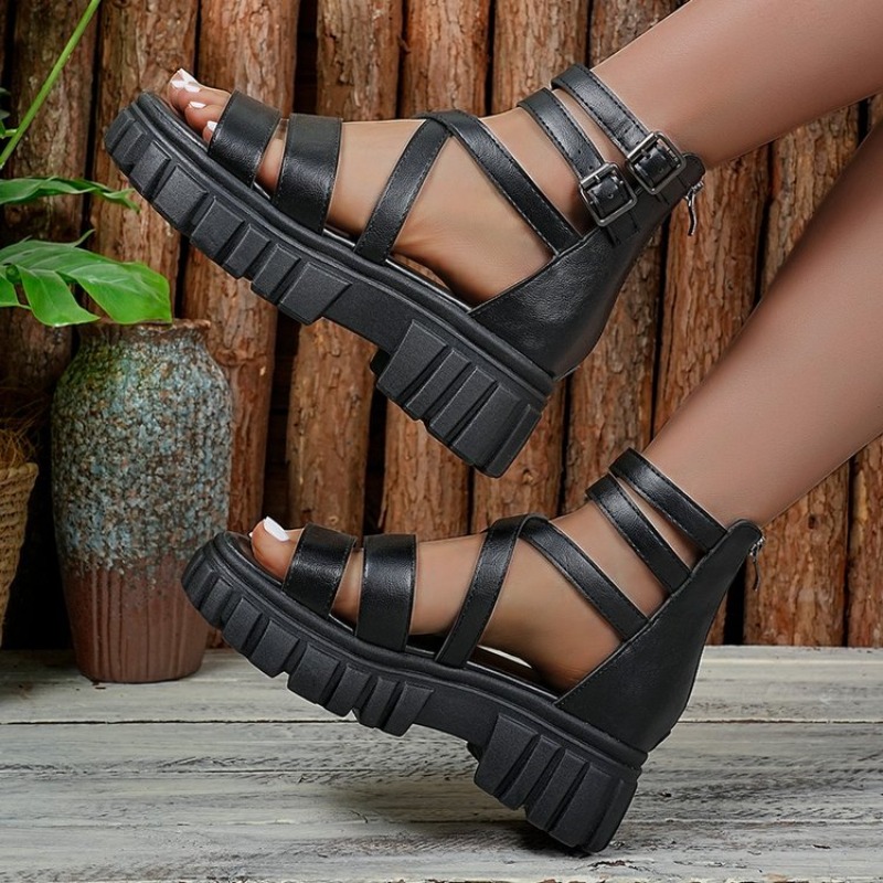 Sandales à talon épais style r - Espadrille Slip On avis et prix