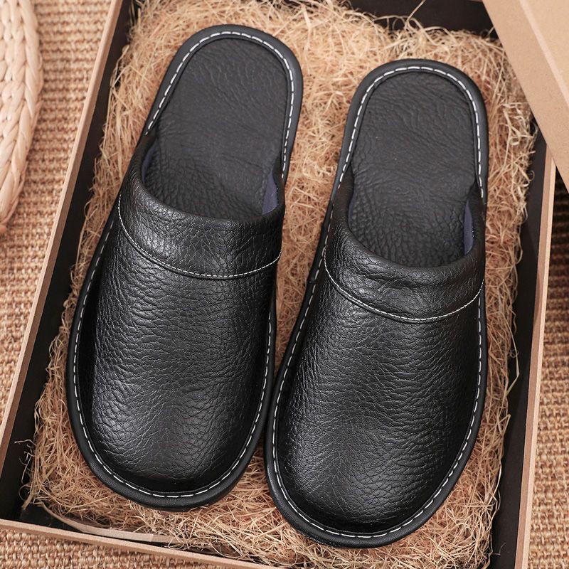 Chaussons d'intérieur en cuir  - Flip Flop Leather Men avis et prix