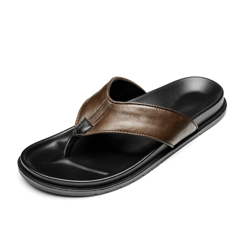 Nouvelles tongs d'été 2026 pou - Flip Flop Leather Men avis et prix